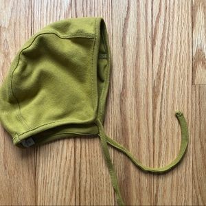 mabo organic cotton bonnet- chartreuse size 2-3